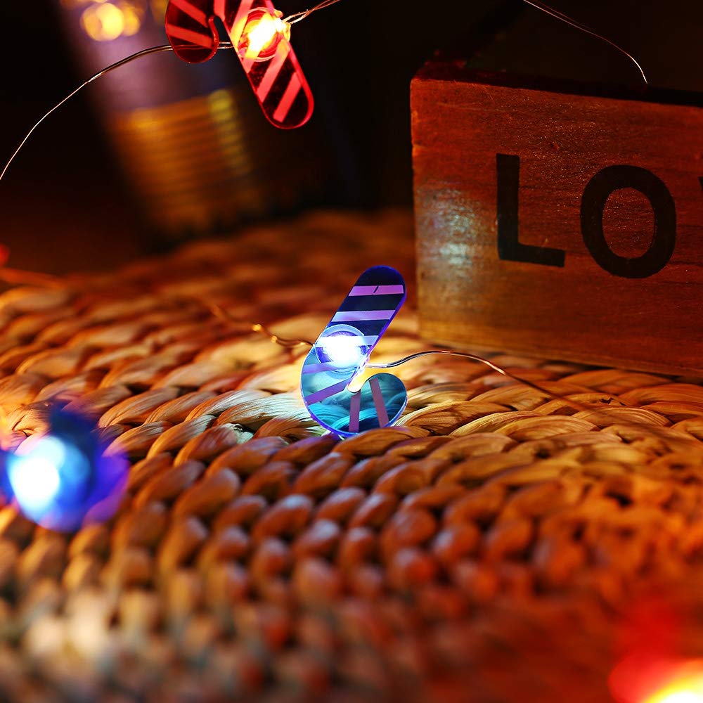 Verilux 2M 20 LEDs Walking Stick Shape Cooper Wire String Light for Christmas Home Festival Decoration (Blue and Red) Verilux 2M 20 LEDs Walking Stick Shape Cooper Wire String Light for Christmas Home Festival Decoration (Blue and Red)